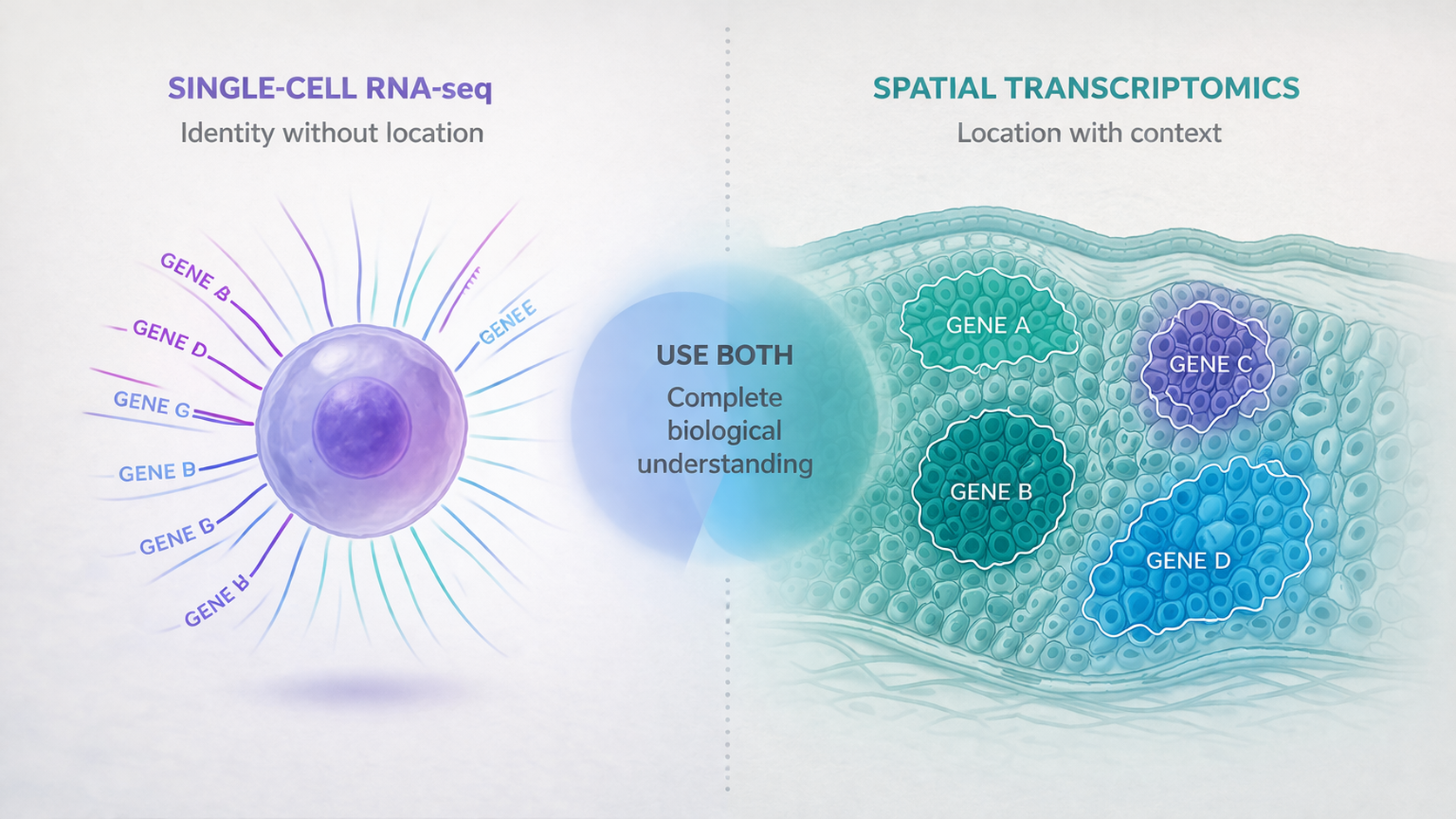 Single-Cell vs. Spatial: When to Use Which (and When to Use Both)